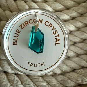 Alex and Ani Blue Zircon Crystal Charm
